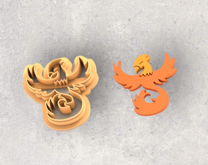 Phoenix Summer Clay Cutter| Polymer clay shape cutter | embossing cutter |earring shape mold | ceramic pottery