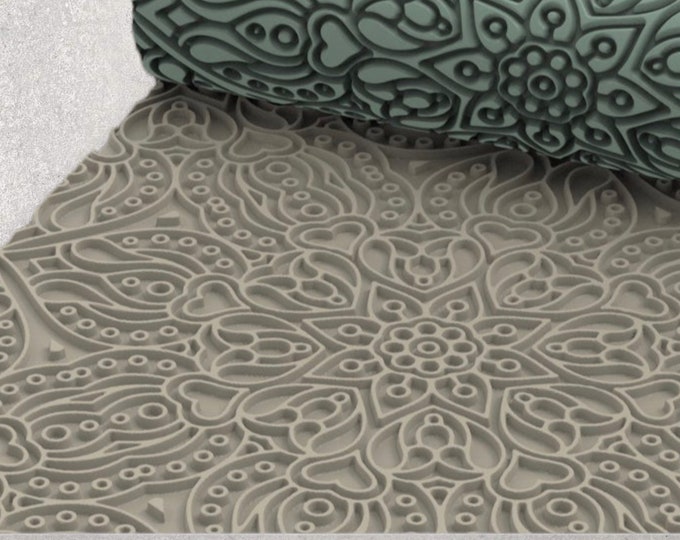 Paisley Seamless Texture Roller  | Clay Roller I Pottery Roller I Polymer Clay Roller I Texture Rolling Pin |