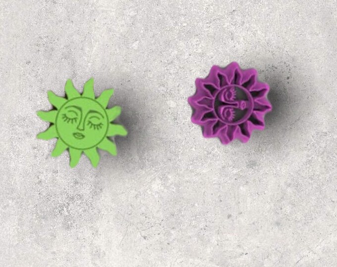 Sun Clay Cutter| Polymer clay shape cutter | embossing cutter |earring shape mold | ceramic pottery