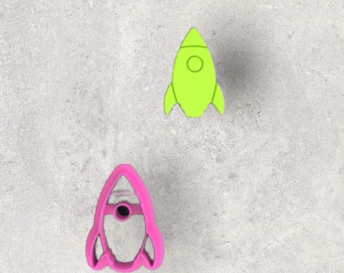 Spaceship Embossed Clay Cutter| Polymer clay shape cutter | embossing cutter |earring shape mold | ceramic pottery