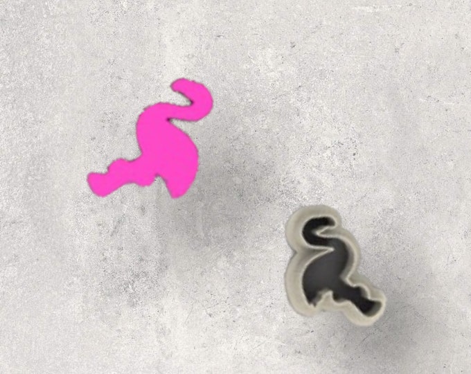 Flamingo Clay Cutter| Polymer clay shape cutter | embossing cutter |earring shape mold | ceramic pottery