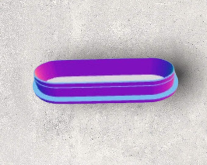 Long Oval Clay Cutter| Polymer clay shape cutter | embossing cutter |earring shape mold | ceramic pottery