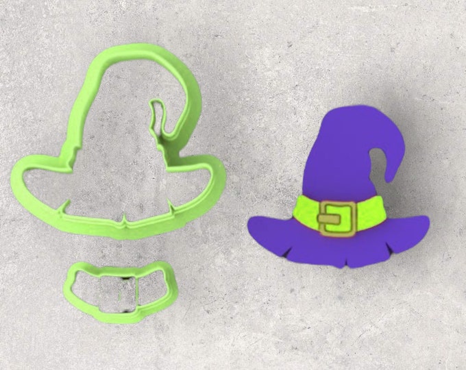Halloween Witch Hat Clay Cutter| Polymer clay shape cutter | embossing cutter |earring shape mold | ceramic pottery