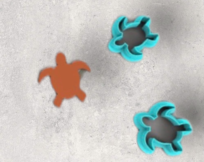 Sea Turtle Clay Cutter| Polymer clay shape cutter | embossing cutter |earring shape mold | ceramic pottery