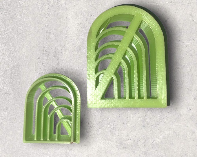 Arch Embossed Clay Cutter | Polymer clay shape cutter | embossing cutter |earring shape mold | ceramic pottery | handmade earrings