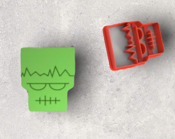 Halloween Frankenstein Clay Cutter| Polymer clay shape cutter | embossing cutter |earring shape mold | ceramic pottery