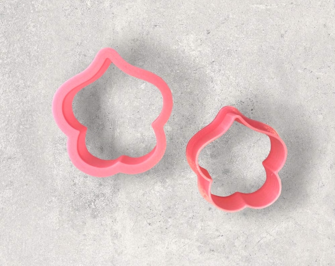 Scalloped Moroccan Clay Cutter | Polymer clay shape cutter | embossing cutter |earring shape mold | ceramic pottery | handmade earrings