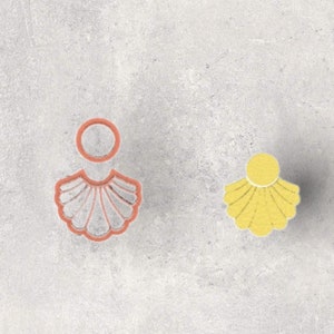 Flower Embossed Clay Cutter | Polymer clay shape cutter | embossing cutter |earring shape mold | handmade earrings |
