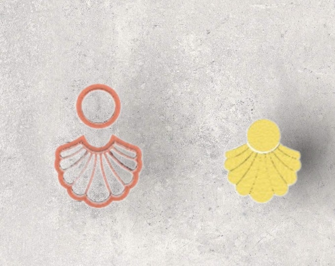 Flower Embossed Clay Cutter | Polymer clay shape cutter | embossing cutter |earring shape mold | handmade earrings |