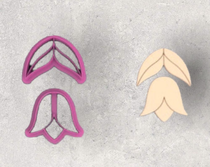 Double Triangle Embossed Clay Cutter| Polymer clay shape cutter | embossing cutter |earring shape mold | ceramic pottery