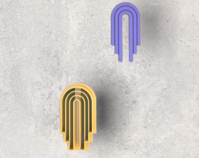 Moroccan Rainbow Arch Clay Cutter| Polymer clay shape cutter | embossing cutter |earring shape mold | ceramic pottery