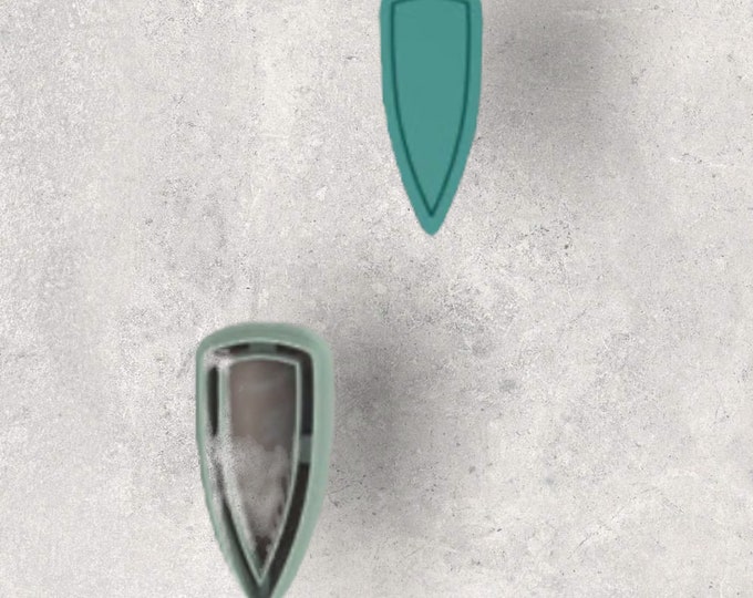 Dagger embossed Clay Cutter| Polymer clay shape cutter | embossing cutter |earring shape mold | ceramic pottery