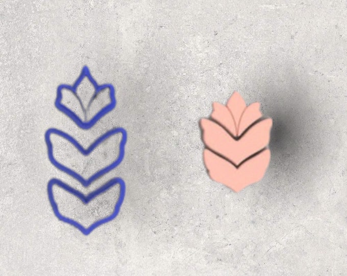 Leaves Dangle Arch Clay Cutter| Polymer clay shape cutter | embossing cutter |earring shape mold | ceramic pottery