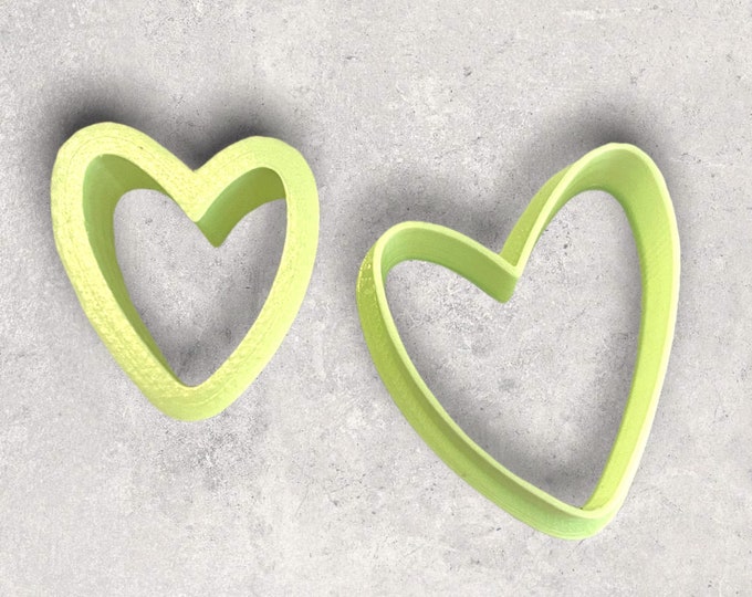 Boho Heart Clay Cutter | Polymer clay shape cutter | embossing cutter |earring shape mold  | handmade earrings |