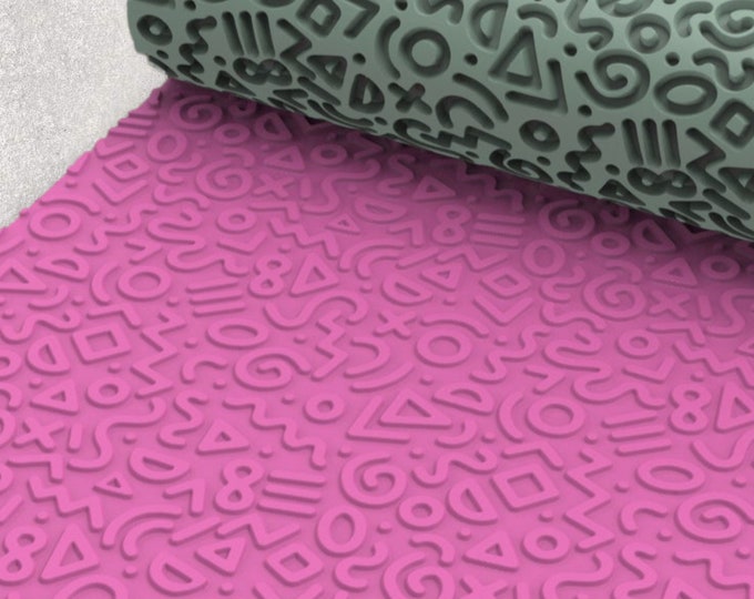 Funky Pattern Seamless Texture Roller | Clay Roller I Pottery Roller I Polymer Clay Roller I Texture Rolling Pin |