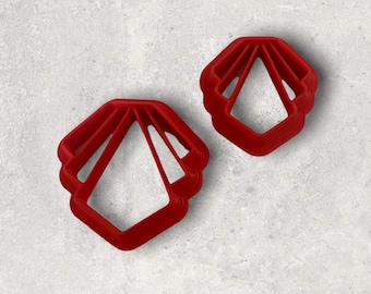 Art Deco Small Crown Clay Cutter | Polymer clay shape cutter | embossing cutter |earring shape mold