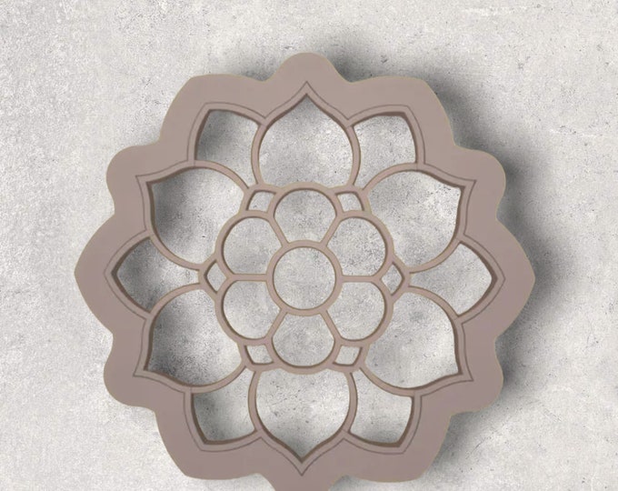Michelle Flower Clay Cutter| Polymer clay shape cutter | embossing cutter |earring shape mold | ceramic pottery
