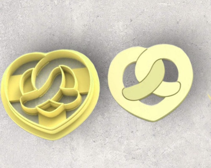 Pretzel Clay Cutter| Polymer clay shape cutter | embossing cutter |earring shape mold | ceramic pottery