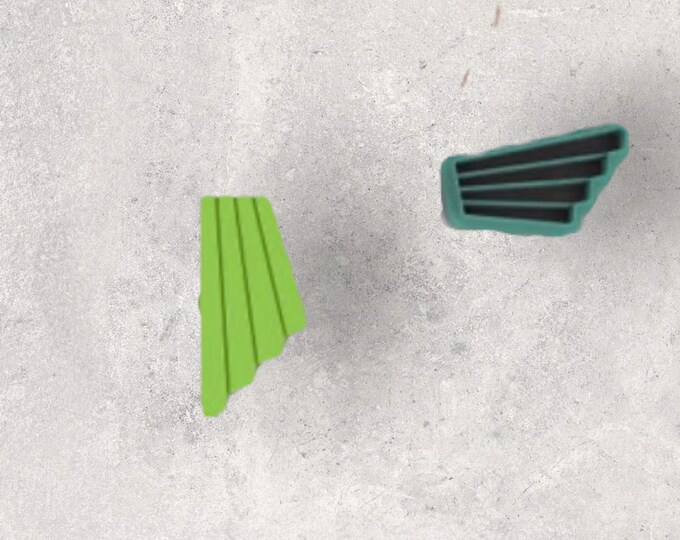 Boho Fan Clay Cutter| Polymer clay shape cutter | embossing cutter |earring shape mold | ceramic pottery