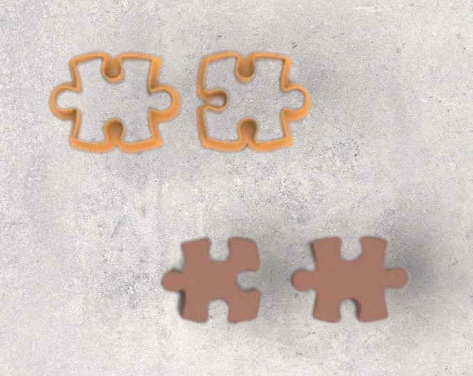 Puzzle Piece Clay Cutter| Polymer clay shape cutter | embossing cutter |earring shape mold | ceramic pottery