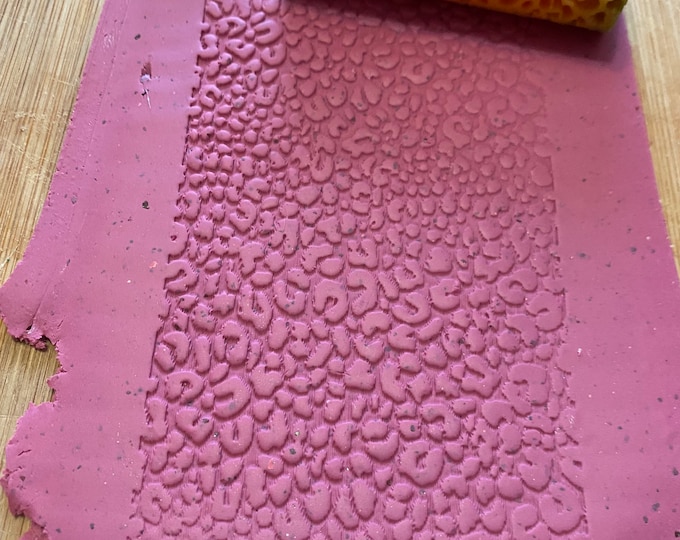 Leopard Texture Roller  | Clay Roller I Pottery Roller I Polymer Clay Roller I Texture Rolling Pin |