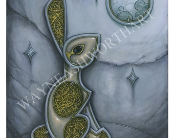 MetaLife: Impresión de Bellas Artes "Lunarium" Giclée firmada por el artista.