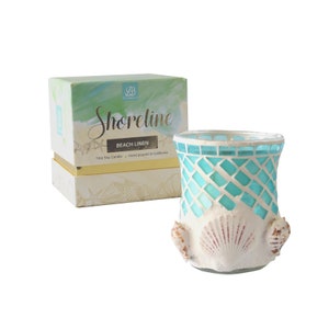 Shoreline Coconut Vetiver 13oz Candle - Hand-Poured Coastal Home Decor