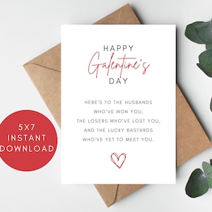 Lustige Karte zum Galentines Tag, Geschenk zum Valentinstag für die beste Freundin, Valentinstag für Kollegen, druckbare Karte zum Valentinstag
