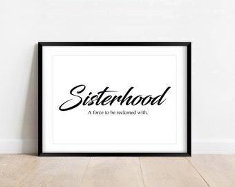Sisterhood Wall Art - Etsy