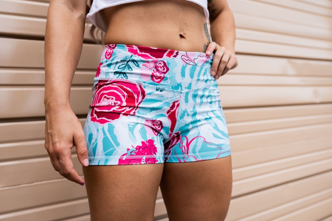 Performance Fitness Booty Shorts Crossfit Weightlifting Etsy
