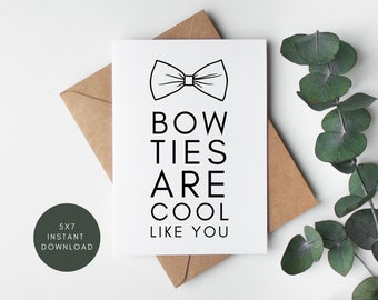 Bowties are Cool Card, Doctor Who Birthday Card, Nerdy Digital Card, Doctor Who Valentine, Doctor Who Valentine Card, Doctor Who Boyfriend