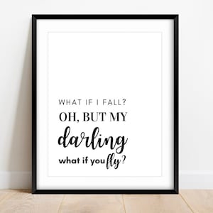 Erin Hanson Quote Print: Children&#39;s Room Wall Art (Digital Download)