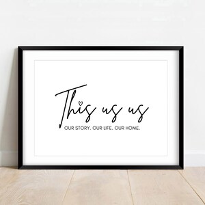 This is Us Sign, Welcome to our Story Sign, Love Story Sign, Couple Home Decor, Home Wall Art, Couple Wall Art, Family Home Sign, Entry Sign
