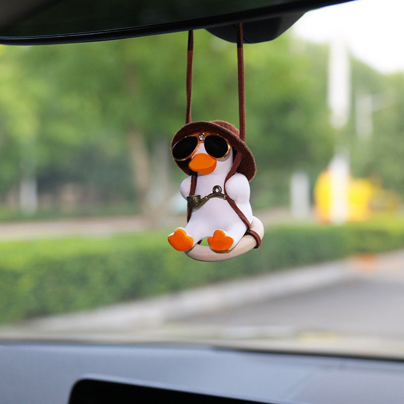 RSVPhandcrafted Swinging Duck Car Hanging Ornament, Car Pendant,Cute India