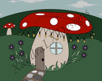 Mushroom Fairy House