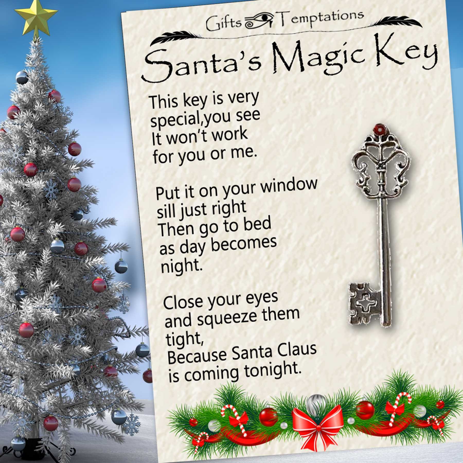Santa's Magic Key - Magic Santa Key with FREE lost Santa's Sleigh Flying  Licence