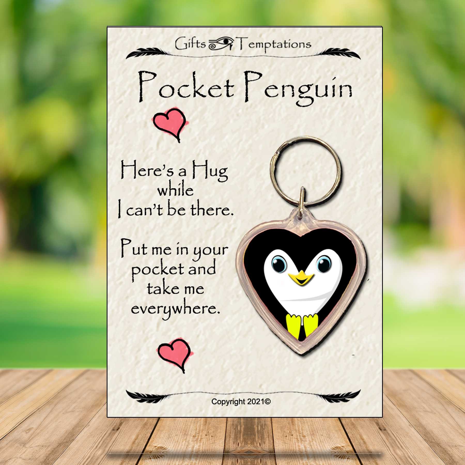 Dacitiery 3 Stück A Little Pocket Pinguin Umarmung, niedliches  Pinguin-Geschenk, Andenken, Ornament, Taschenumarmung, Tierdekoration,  besondere