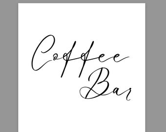 Coffee Bar Sign, Instant Download, Printable Coffee Sign, Wedding Coffee Sign, PRINT & FRAME 5”x7” Digital download PDF