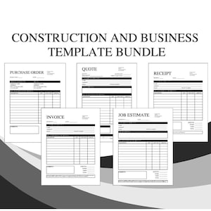 Bau Business Template Bundle | PDF/doc auf iPhone/Microsoft Edge/Google Chrome/Microsoft Word/Adobe