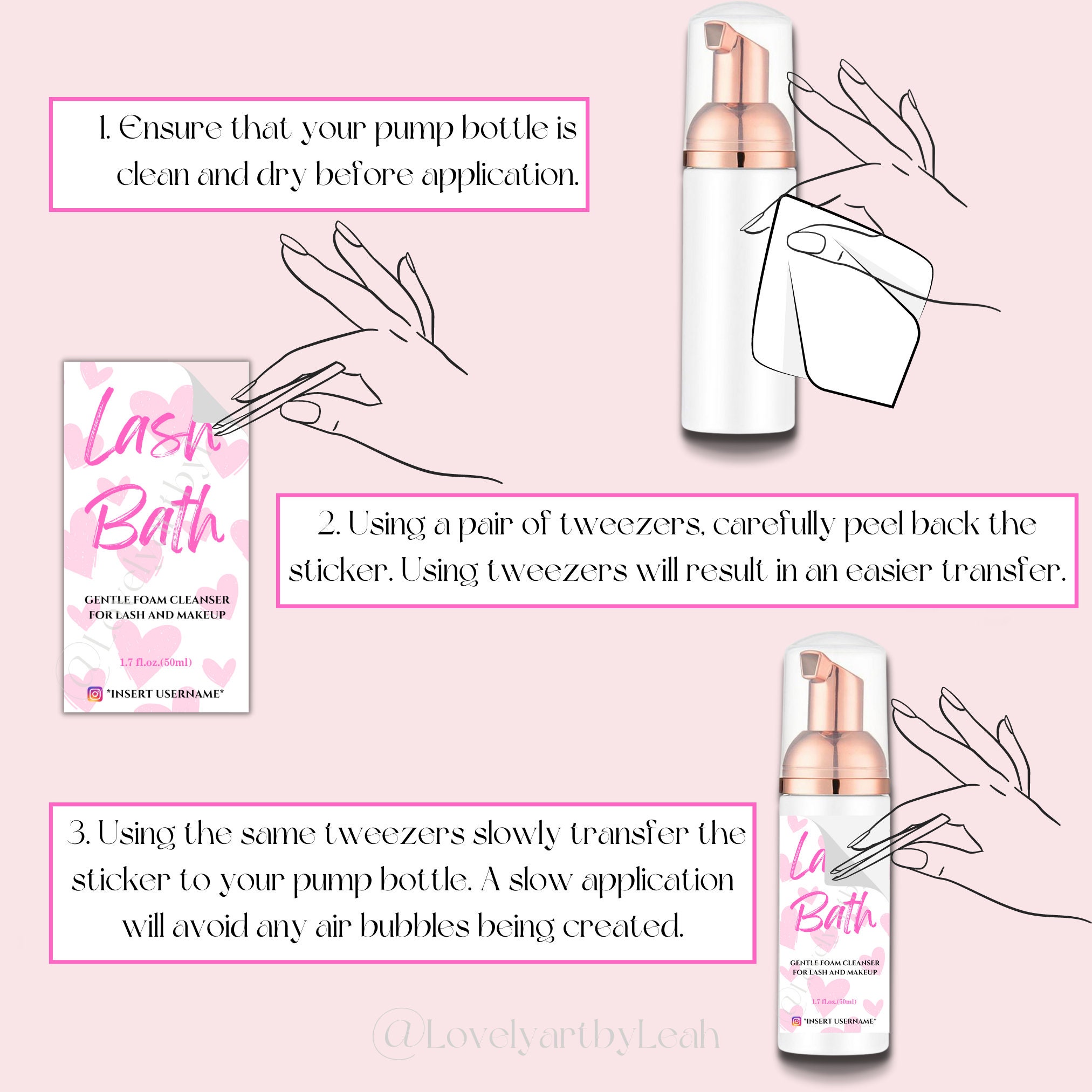 Personalised Lash Shampoo Label Personalised Lash Bath Label Etsy UK