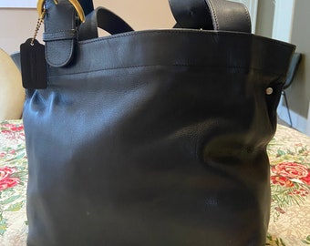 coach black leather soho bag