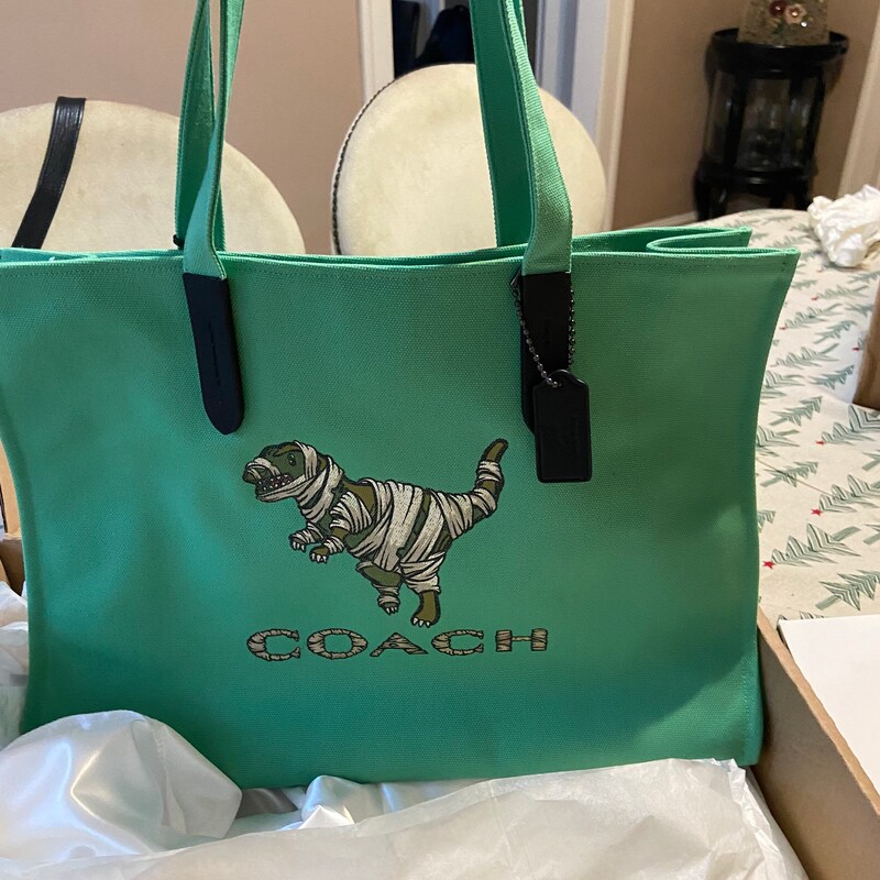 coach dinosaur tote