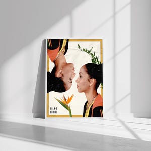 Poster Print, Sade Watercolor Art, Music Lover Gift, RnB Home Decor, Textured Matte Wall Art, Boho Chic Poster image 5