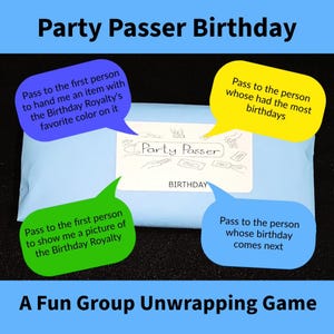 Party Passer Birthday, a Group Unwrapping Game