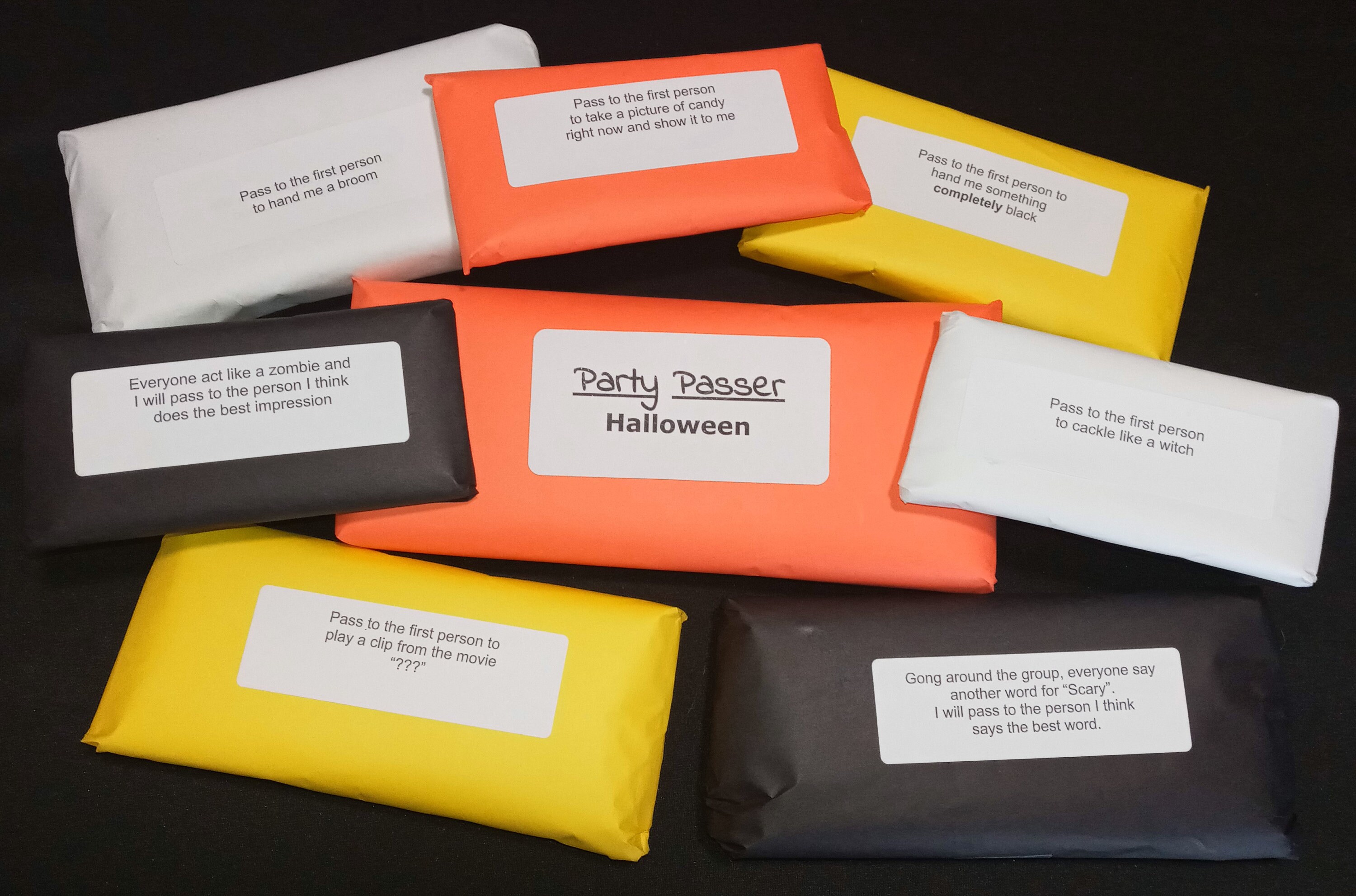 Party Passer Halloween a Group Unwrapping Game - Etsy Norway