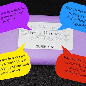 Party Passer Super Bowl, a Group Unwrapping Game