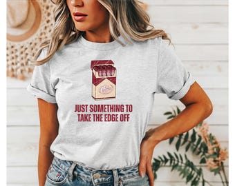 Dr Pepper Retro Cigarette Pack Tee | 'Just Something To Take The Edge Off' T-Shirt