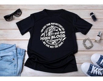 Camiseta con diseño de calavera y presión arterial alta / Camiseta divertida con humor médico