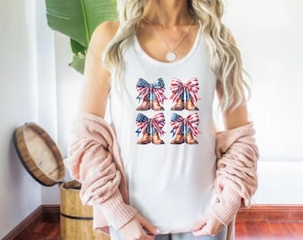 American Flag Women Racerback Tank Top, Patriotic Sleeveless Shirt for July 4th, USA Flag Workout Top, Red White and Blue Tank, Memorial Day