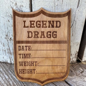 Back Number Baby Announcement- Cowboy Wood Baby Sign- Birth Stat Sign- Western Baby Sign- Cowbaby Announcement- Western Nursery